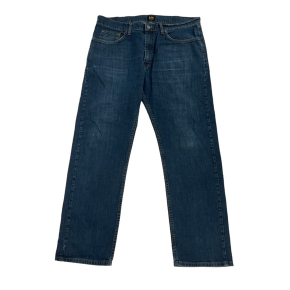 Lee Men’s Premium Select Regular Fit Distressed Jeans Size 38 x 32 - Picture 1 of 4